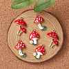 6Pcs 3 Style Autumn Theme Eco-Friendly Alloy Enamel Pendants ENAM-YW0003-34-1