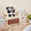 5-Slot Acrylic Eyeglasses Organizer Display Riser Stands ODIS-WH0043-238-4