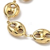 304 Stainless Steel Link Bracelets for Women BJEW-P354-05G-6