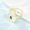 Natural Quartz Crystal Cuff Rings GG-CBA5FCC-03G-03-3
