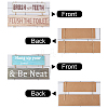 Natural Wood Bathroom Hanging Wall Decorations Signs HJEW-WH0012-01-4
