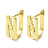 Brass Letter Stud Earrings for Women EJEW-A038-01N-G-1
