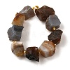 Raw Rough Natural Grey Agate Beads Strands G-Z087-B20-3