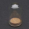 Glass Dome Cloche Cover X2-AJEW-P043-M-1