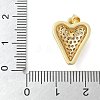 Brass Micro Pave Cubic Zirconia Pendants KK-K298-15D-G-3