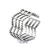 304 Stainless Steel Cuff Rings RJEW-M019-40P-1