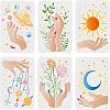 PET Plastic Drawing Painting Stencils Templates Sets DIY-WH0172-704-1