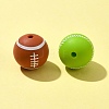 16Pcs 8 Styles All Kinds of Sports Balls Silicone Beads SIL-FS0001-02-5