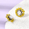 Brass Enamel Stud Earrings KK-CBA8324-27P-02-2