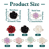 28Pcs 7 Styles Flower Resin Connector Charms RESI-TA0002-11-4