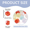 20Pcs UV Plating Opaque Acrylic Imitation Jelly Beads OACR-TADJ0001-09B-2