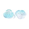 Baking Paint Transparent Glass Bead Caps DGLA-N014-09A-04-2