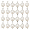 24Pcs Natural Pearl Two Sides Polished Charms PALLOY-HY00054-1