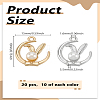 20Pcs 2 Colors Rack Plating Alloy Pendants FIND-LP0005-40-2