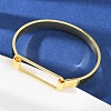 Elegant Brass Bangles for Women BJEW-C112-05G-2