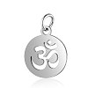 Non-Tarnish Chakra Theme Stainless Steel Pendants CHAK-PW0001-031P-1