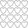 20Pcs 304 Stainless Steel Split Key Rings STAS-SC0009-03-1