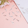 SUNNYCLUE 120Pcs 2 Styles Awareness Ribbon Hope Tibetan Style Alloy Pendants TIBEP-SC0001-79-4