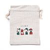 Christmas Cotton Cloth Storage Pouches ABAG-M004-02O-1