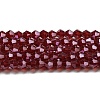 Transparent Electroplate Glass Beads Strands EGLA-A039-T6mm-A27-1