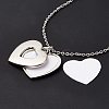 Sublimation Blank Aluminum Pendant Necklace LS-NJEW-E020-01P-02-5