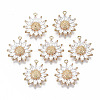 Brass Micro Pave Cubic Zirconia Pendants LS-KK-S359-008-RS-1