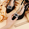 HOBBIESAY 2Pcs Alloy Rhinestone Shoe Buckle Clips AJEW-HY0001-65B-3