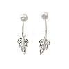 S999 Fine Silver Stud Earrings EJEW-A127-04S-4