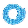 Transparent Glass Beads Strands GLAA-T028-14T-04-2