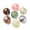 UV Plating Rainbow Iridescent Acrylic Beads OACR-P015-05A-1