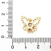 Brass Micro Pave Cubic Zirconia Rotating Pendants KK-M323-01E-G-3