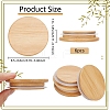 Bamboo Bottle Caps AJEW-WH0270-206-2