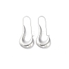 Non-Tarnish 304 Stainless Steel Hoop Earrings EJEW-M249-04P-1