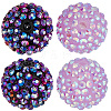 40Pcs 2 Colors AB-Color Resin Rhinestone Beads RESI-PA0001-28-7