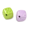 Spray Printed Opaque Acrylic Beads OACR-P031-01B-2