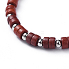 Synthetic Turquoise Beads Stretch Bracelets BJEW-JB04410-02-2