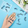 Gorgecraft 14Pcs Ring #5 Zinc Alloy Replacement Zipper Sliders FIND-GF0005-70D-3