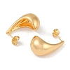 201 Stainless Steel Teardrop Stud Earrings EJEW-I309-21B-G-2