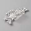 Wedding Bridal Alloy Rhinestone Hair Combs MRMJ-WH0012-29-2
