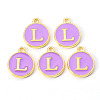 Golden Plated Alloy Enamel Charms LS-ENAM-S118-10L-2