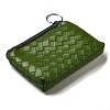 Diamond Textured PU Leather Wallets with Alloy Zipper AJEW-B024-05-2