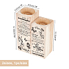 Wooden Candle Holder AJEW-WH0257-009-2