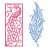 2Pcs 2 Style Carbon Steel Cutting Dies Stencils DIY-DM0002-54-5