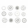 Metal Alloy Steampunk Gear Charms Connectors Cog Pendants TIBEP-X0021-01AS-LF-1
