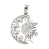 Brass Micro Pave Cubic Zirconia Pendants KK-F914-02C-P-1
