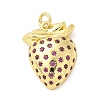 Brass Micro Pave Cubic Zirconia Pendants KK-S511-03C-G-1