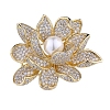 Flower Alloy Crystal Rhinestone Brooch PW-WG24C40-01-5