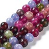 Dyed Natural Malaysia Jade Beads Strands G-G021-01A-03-2