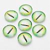 Half Round/Dome Dragon Eye Printed Glass Cabochons GGLA-A002-12mm-AB08-1