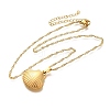 Summer Beach 304 Stainless Steel Pendant Rope Chain Necklaces for Women STAS-Z108-01G-07-4